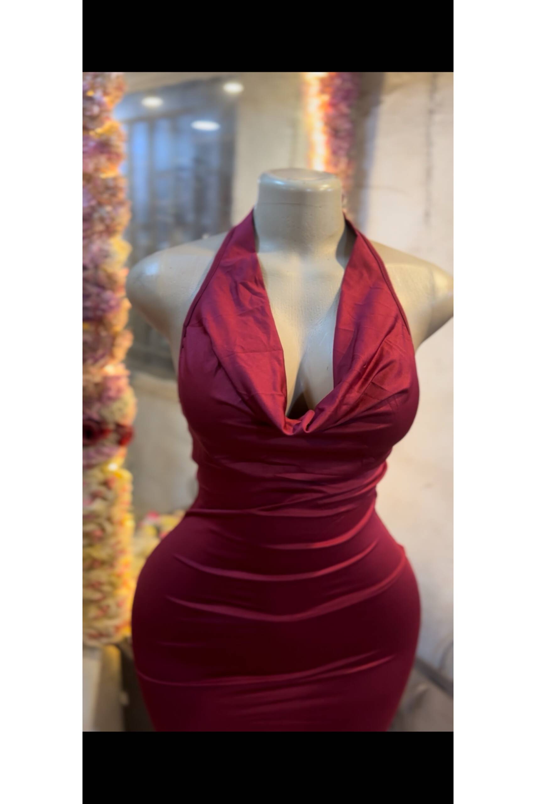 Robe cocktail event à perle – Image 6