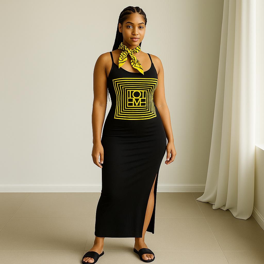 Robe coton + foulard