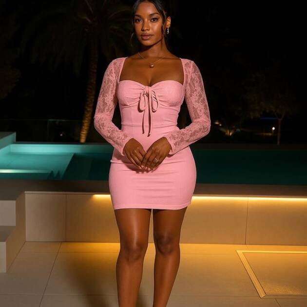 Robe corset dentelle