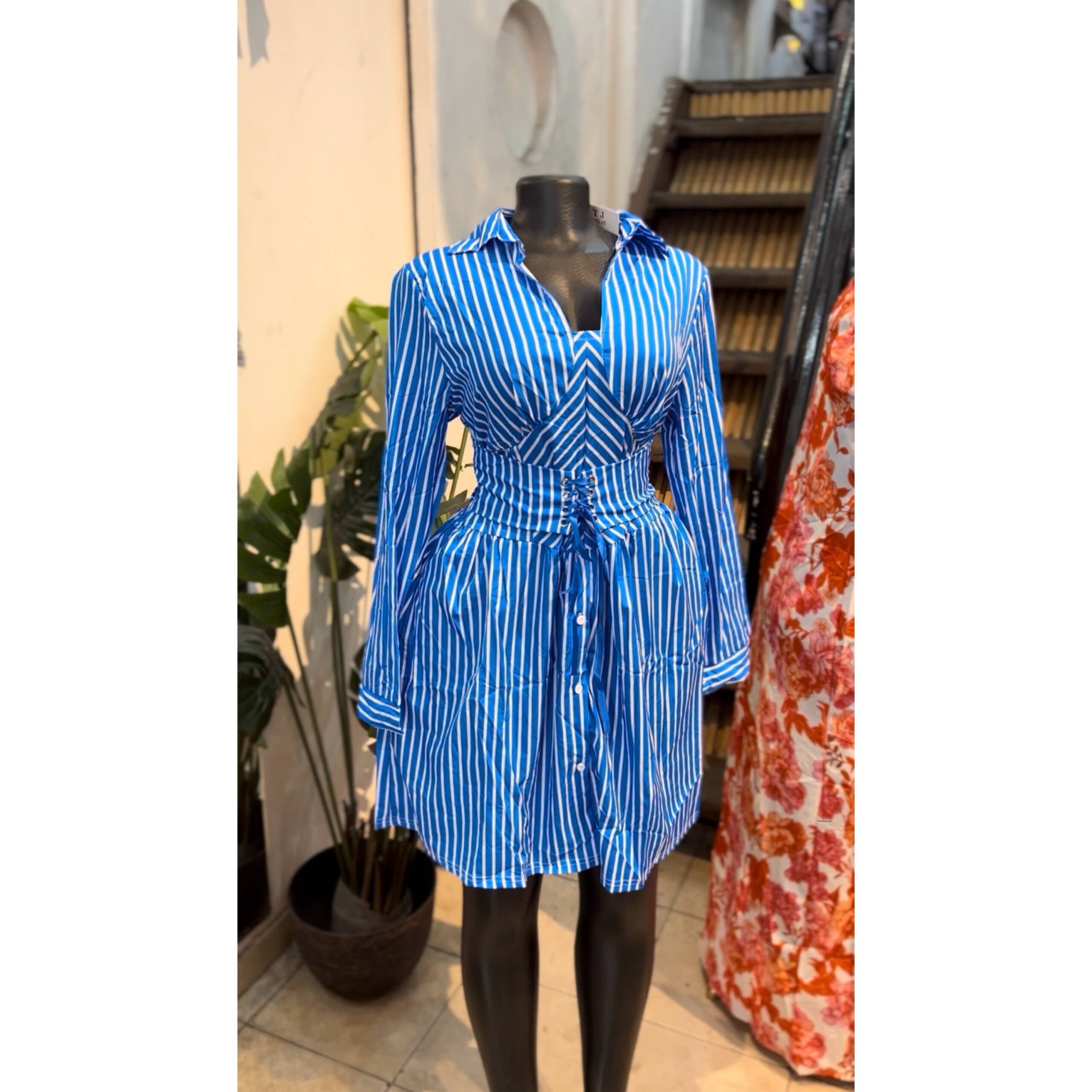 Robe corset chemisier